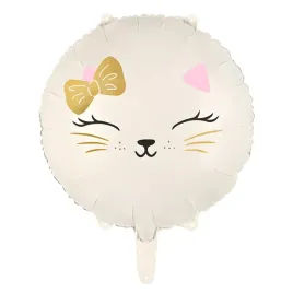 balon-foliowy-okragly-uroczy-kot-kotek-kremowy-zloty-45cm