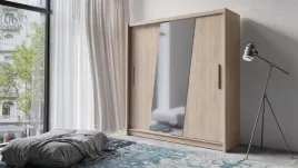 szafa-przesuwna-205-cm-2d-dab-sonoma-z-lustrem-garderoba-do-sypialni-bergam