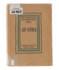 ksiazka-eliza-orzeszkowa-ad-astra-seria-pisma-1950