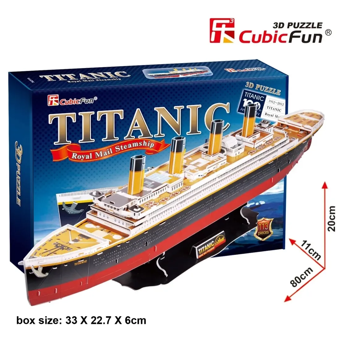 puzzle-3d-statek-titanic-113-el-cubic-fun-t4011