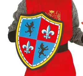 tarcza-rycerza-rycerz-czerwono-niebieska