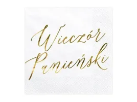 serwetki-33x33-cm-biale-wieczor-panienski-zloty