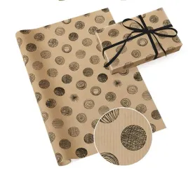 papier-prezentowy-kraft-czarne-kola-kropki-urodziny-party-70x200-cm