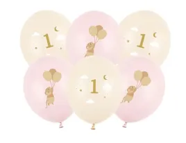 balony-lateksowe-30-cm-myszki-z-cyferka-1-urodziny-pierwsze-jedynka-12-cali