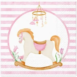 serwetki-papierowe-baby-shower-33-x-33-cm-konik-na-biegunach-rozowe