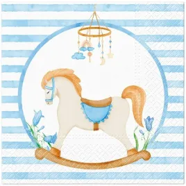 serwetki-papierowe-baby-shower-33-x-33-cm-konik-na-biegunach-niebieskie