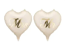 balony-foliowe-serca-mr-i-mrs-45-cm-2-szt-serduszka-bezowe-bez-slub-wesele