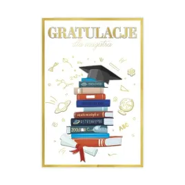 kartka-z-okazji-ukonczenia-studiow-magister-ksiazki-biret-zyczenia