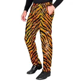 spodnie-meskie-cekinowe-pomaranczowe-czarne-tygrys-przebranie-party-xl