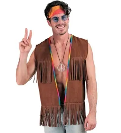 stroj-kamizelka-hipisa-brazowa-fredzle-hippie-lata-70-karnawal-s-m