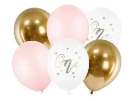 balon-balony-30cm-one-rozowy-6-szt-roczek