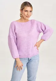 prosty-sweter-z-rekawami-3-4-or-z-kokarda-na-plecach-or-fiolet-uniwersalny