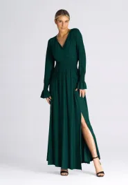 elegancka-sukienka-z-bufiastym-rekawem-or-marszczona-or-zielona-s-m