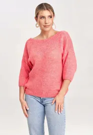 prosty-sweter-z-rekawami-3-4-or-z-kokarda-na-plecach-or-koral-uniwersalny