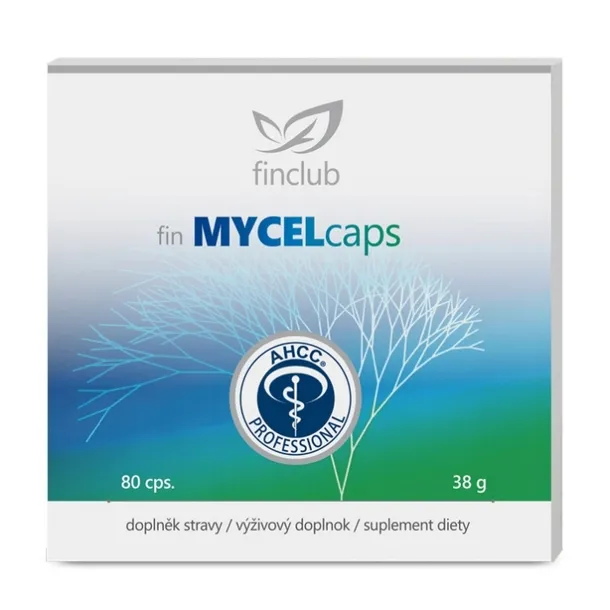 FIN MYCELCAPS AHCC Finclub ODPORNOŚĆ INFEKCJE ENERGIA 80 kaps.