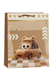 torebka-prezentowa-slodkie-samochodziki-brazowa-31-x-40-x-12-cm