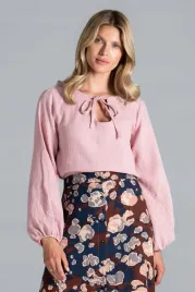 luzna-bluzka-damska-wiazana-na-szyi-rozowa-l-xl