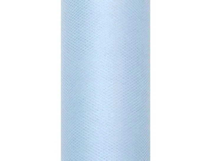 TIUL GŁADKI NA SZPULCE 50 cm x 9 m BŁĘKIT ŚLUB