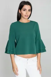 elegancka-stylowa-bluzka-damska-z-szerokim-rekawem-zielona-xl