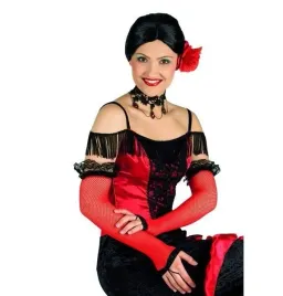 rekawiczki-czerwone-siatka-dlugie-z-koronka-czarny