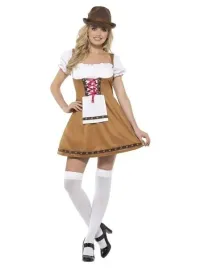 stroj-sukienka-bawarska-bialo-braz-oktoberfest-l