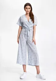 luzny-kombinezon-z-rekawami-kimono-ozdobne-wiazanie-niebieski-l-xl