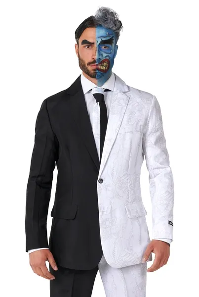 GARNITUR MĘSKI DWIE TWARZE SUITMEISTER DELUXE PRZEBRANIE SLIM FIT S