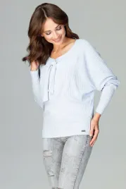 dzianinowa-bluzka-damska-z-dekoltem-na-kokarde-niebieska-l-xl