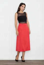 dluga-spodnica-elegancka-z-zapieciem-w-pasie-czerwona-xl