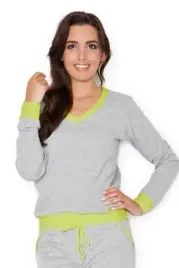 dresowa-bluza-z-dekoltem-w-serek-dlugie-rekawy-zielony-s