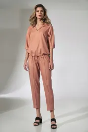 eleganckie-spodnie-damskie-chinosy-7-8-z-wiazaniem-pomaranczowe-l
