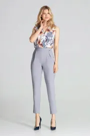 klasyczne-spodnie-damskie-eleganckie-zakladki-zwezane-szare-l