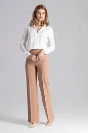 eleganckie-spodnie-damskie-dlugie-w-kant-szerokie-nogawki-brazowe-m