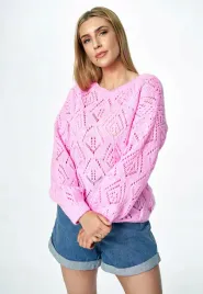 figl-sweter-m887-rozowy-uniwersalny