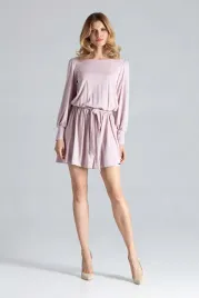 elegancka-sukienka-mini-z-zabudowany-dekoltem-rozowy-l-xl