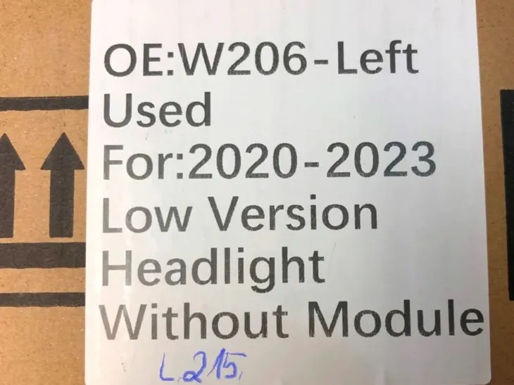 reflektor-lewy-przod-uzbrojony-led-high-performance-low-version-do-w206-eu-stan-nowy-rodzaj-swiatel-mijania-led