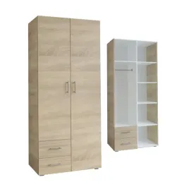 Zdjęcie produktu SZAFA MIA 80x192 CM - DĄB SONOMA - SZAFA UCHYLNA / OTWIERANA Z SZUFLADAMI