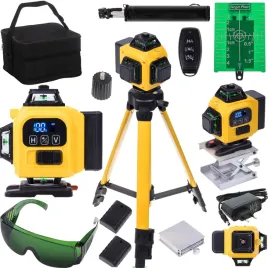 poziomica-laserowa-360-laser-krzyzowy-4d-zestaw-statyw