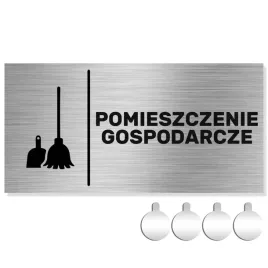 nierdzewna-tabliczka-na-drzwi-pomieszczenie-gospodarcze-10x20-aluminium