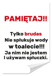 naklejka-do-toalety-pamietaj-tylko-brudas-30x20-samoprzylepna