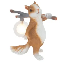 dziecieca-lampka-nocna-verka-tl0106-wiewiorka-animals-bialy-pomaranczowy