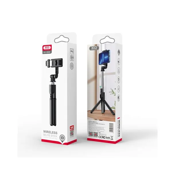 xo-selfie-stick-bluetooth-tripod-ss09-czarny-64cm-stan-nowy-kolor-czarny