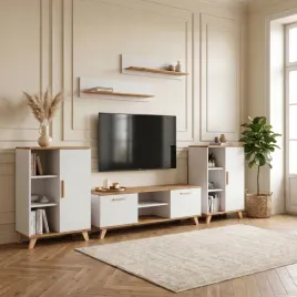 mebloscianka-oslo-zestaw-rtv-do-salonu-4-elementy-komoda-bialy-wotan-meble