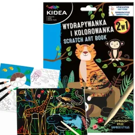 wydrapywanka-kolorowanka-6-arkuszy-rylec-kidea-dzikie-zwierzeta