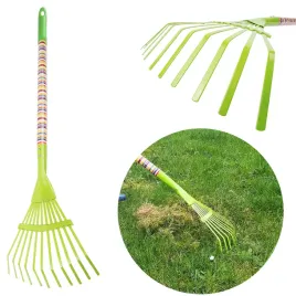 narzedzie-ogrodowe-dla-dzieci-grabie-wachlarzowe-metal-teczowy-uchwyt-74cm