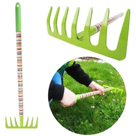 grabie-narzedzie-ogrodowe-dla-dzieci-metalowy-teczowy-dlugi-uchwyt-63cm