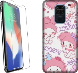 etui-na-xiaomi-redmi-note-9-telefon-wzory-my-melody-sanrio-szklo