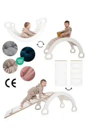 bujak-montessori-3w1-xxl-z-zjezdzalnia-i-rozowa-poduszka-bialy