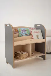 smart-biblioteczka-regal-montessori-szary-dla-dzieci