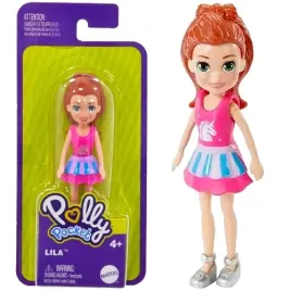 polly-pocket-laleczka-lila-dziewczynka-w-rozowej-sukience-figurka-mattel